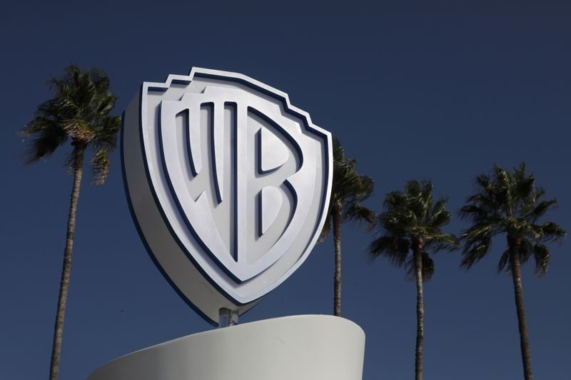 The Warner Bros logo is seen during the annual MIPCOM television programme market in Cannes, France. (Reuters File Photo)